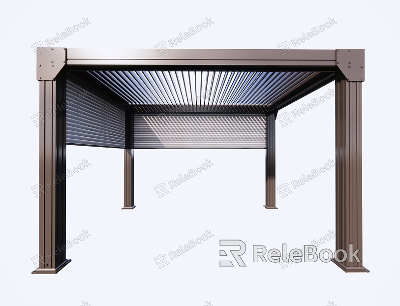 Modern pavilion electric pavilion awning outdoor sun room model