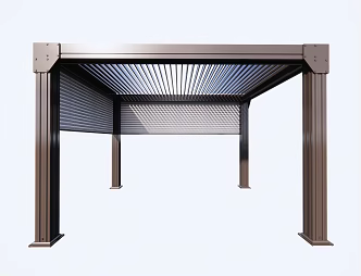 Modern pavilion electric pavilion awning outdoor sun room 3d model