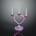 Modern Candlestick Candle Copper Candlestick Classical Candlestick 3d model