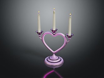 Modern Candlestick Candle Copper Candlestick Classical Candlestick 3d model