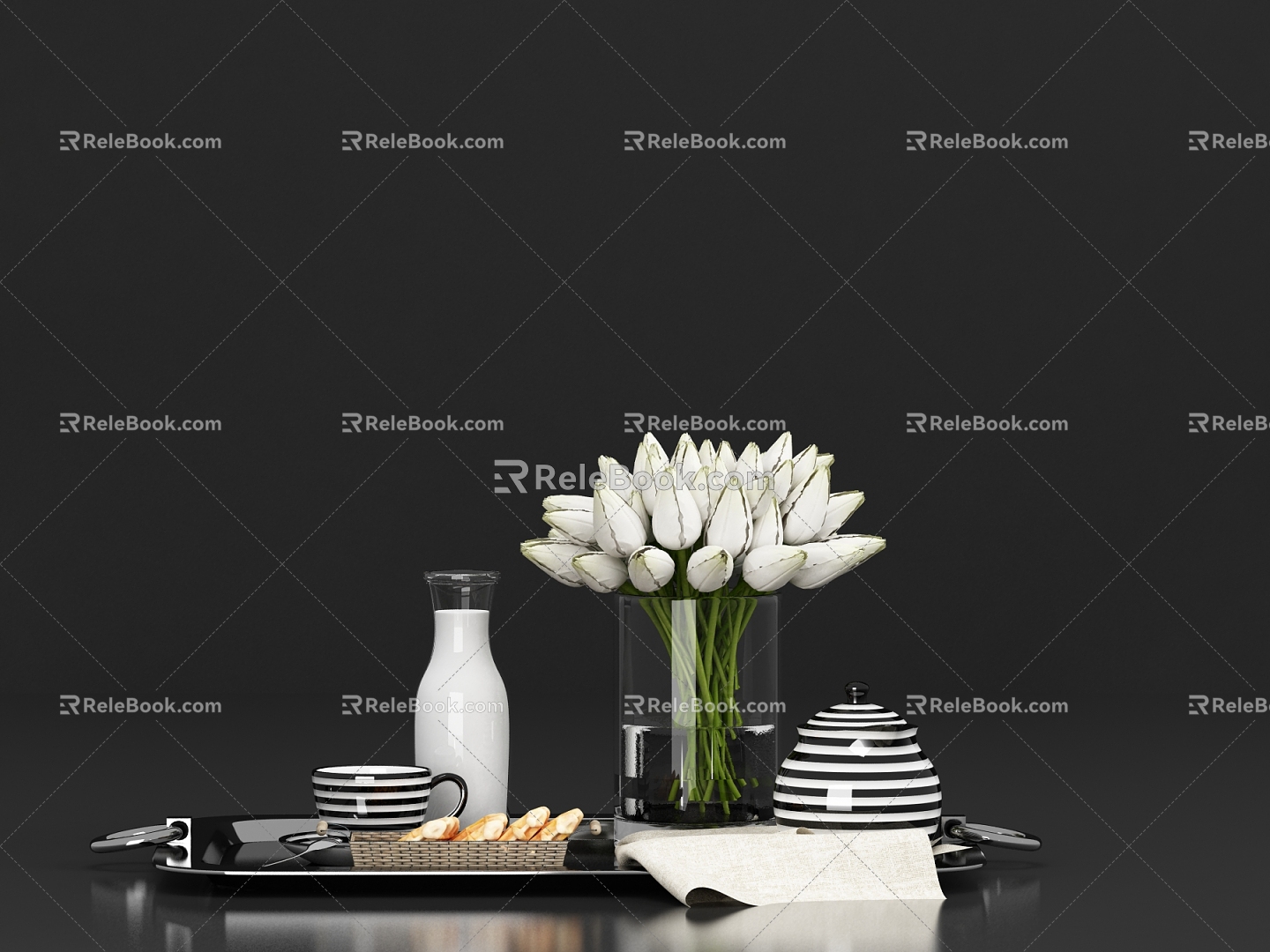 Modern Tableware Cosmetics 3d model