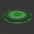 Circular Mechanical Structure Design With Radiant Center And Layered Rings