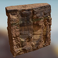 Modern Stone Terrain 3d model