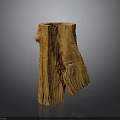 Natural Wooden Log Decorative Sculpture With Rustic Texture And Handcrafted Design