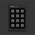 ACCESS TEK Computer External Numeric Keypad With Security Input And LED Indicator 3d model