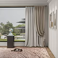 Modern Curtains 3d model