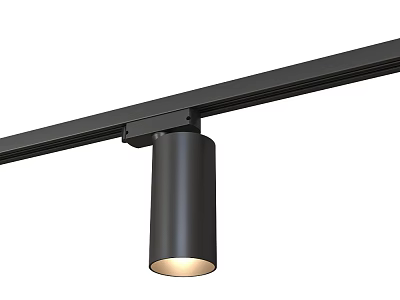 Sleek Black Track Mounted Downlight Spotlight With Modern Design And Bright Indoor Lighting Fixture 3d model