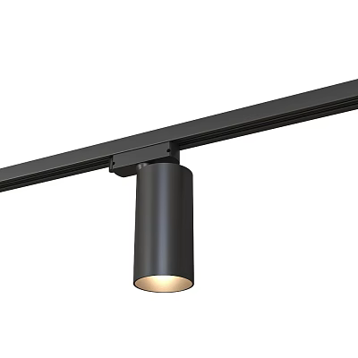 Sleek Black Track Mounted Downlight Spotlight With Modern Design And Bright Indoor Lighting Fixture 3d model