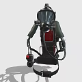 Industrial Protective Gas Mask Respirator With Straps And Breathing Apparatus