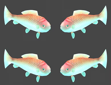 Modern Fish 3d model