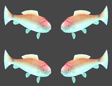 Modern Fish 3d model