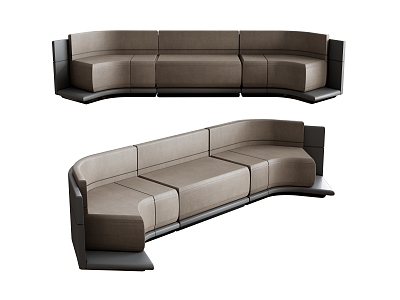 Multiplayer Sofa Long Sofa Backrest Sofa Card Seat Sofa model