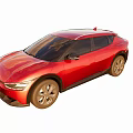 Red Modern SUV Car With Sleek Exterior And Stylish Design Elements 3d model