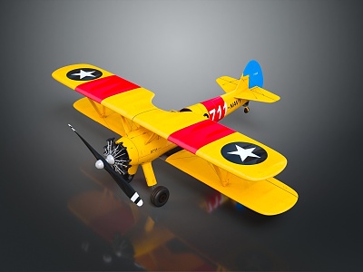 Modern Cartoon Aircraft Cartoon Aircraft Animation Aircraft Animation Aircraft 3d model