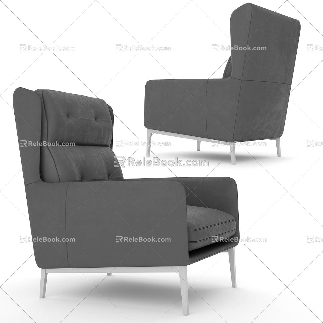 Sofa Multi-person Sofa Leisure Sofa Sofa Chair Sofa Stool 3d model