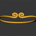 Elegant Gold Fashion Ring With Double Spiral Decorative Design For Accessories