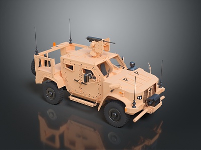 Bulletproof Car Armed Jeep Armed Car Armed Bulletproof Car Military Jeep Off-road Jeep Humvee 3d model