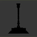 Elegant Golden Candelabra Featuring Multiple Branches Hexagonal Base And Decorative Patterns