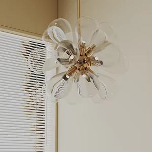 Modern chandelier 3d model