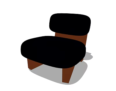 Modern Single Sofa Leisure Chair 3d model