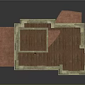 Traditional Multi Story Building With Arched Windows Wooden Balcony Terracotta Roof And Vines