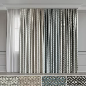 Fabric Curtain 3d model