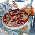 Commercial Retail Exhibition Stand With Product Display Brand Elements And Promotional Materials