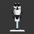Stereomicroscope With Binocular Head Precision Adjustment Knobs And Adjustable Base For Medical Laboratory Use 3d model