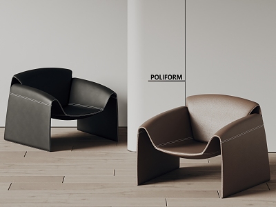 poliform Modern Leisure Chair Leather Chair Crab Chair model