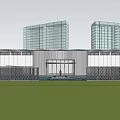 Modern Sales Office Architecture Exhibition Art Gallery Architecture 3d model