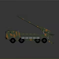 Camouflage Military Weapon Self Propelled Artillery Vehicle With Mounted Cannon And Armored Structure