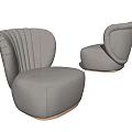 Modern Single Sofa Leisure Chair 3d model