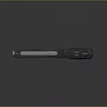 3D Rendered Black Pistol With High Detail Realistic Design And Isolated Background