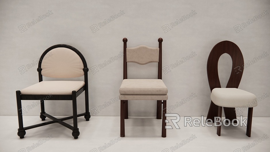 Middle style dining chair model