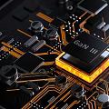 E-commerce intelligent chip internal structure decomposition diagram circuit board explosion diagram circuit line technology chip motor electrical appliance computer intelligent equipment 3d model