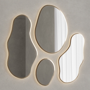 Decorative mirror Modern mirror 3d model