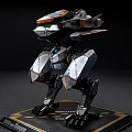 Futuristic Bipedal Intelligent Robot Featuring Advanced Mechanical Structure And Metal Armor 3d model