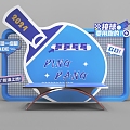 Table Tennis Table Sports Games Interactive Games Iron Net Sports 3d model