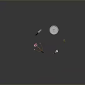 Various Decorative Weapons Featuring Spear Staff Arrow Round Design And Flower Accents