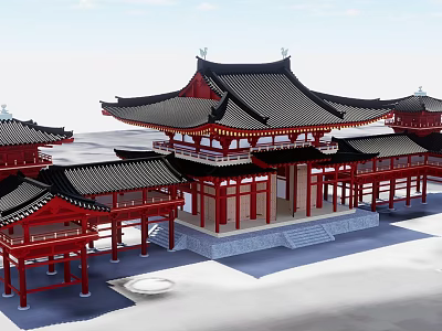 Chinese ancient building 3d model