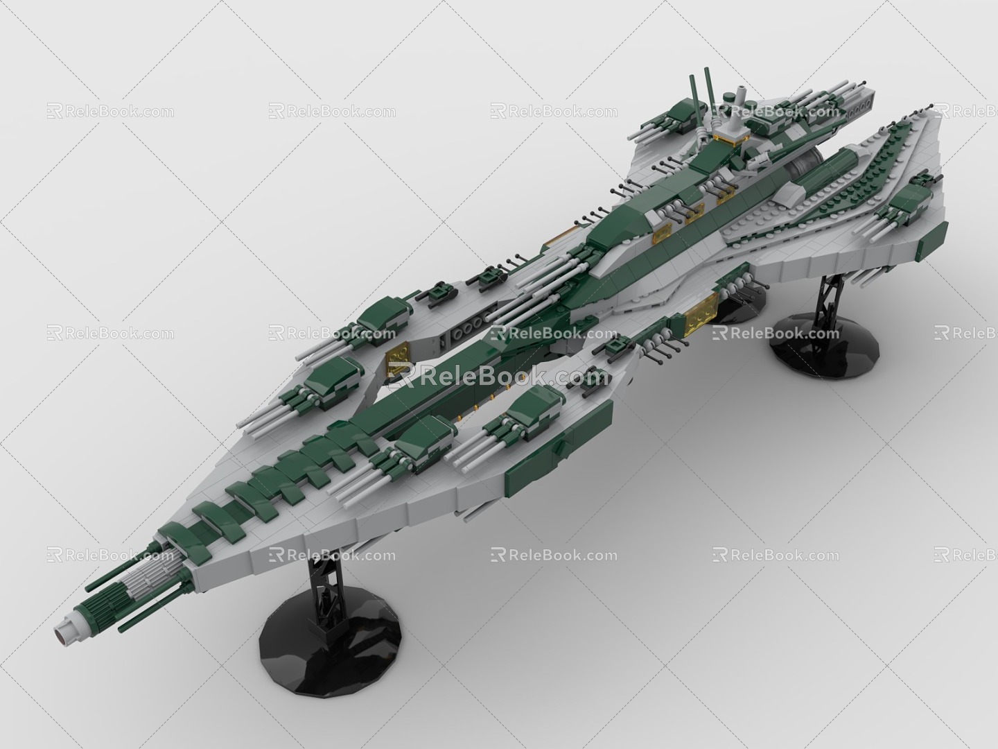 LEGO toy spaceship sci-fi aircraft fighter battleship 3d model