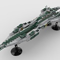 LEGO toy spaceship sci-fi aircraft fighter battleship 3d model