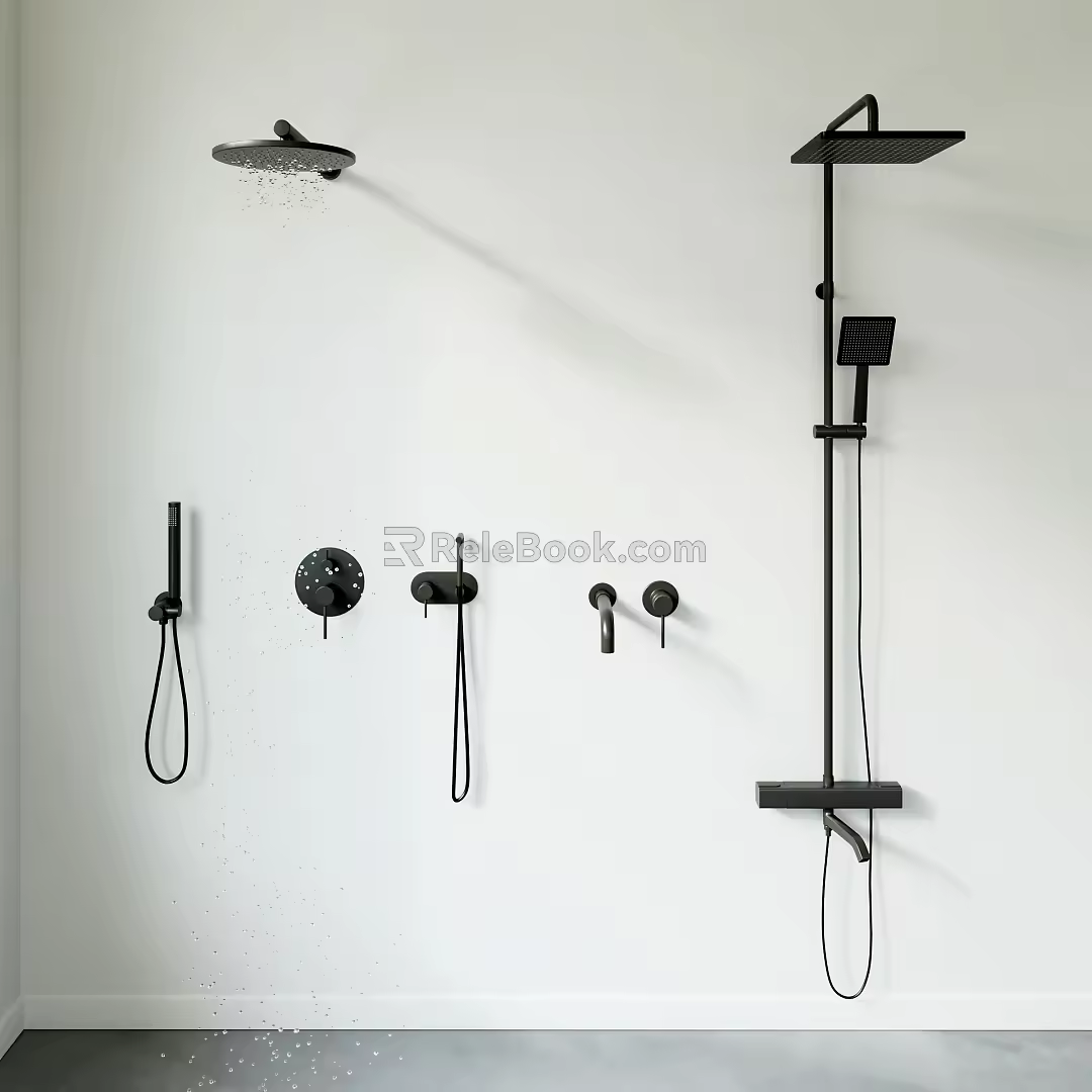 Shower Combination Shower Faucet Shower 3d model