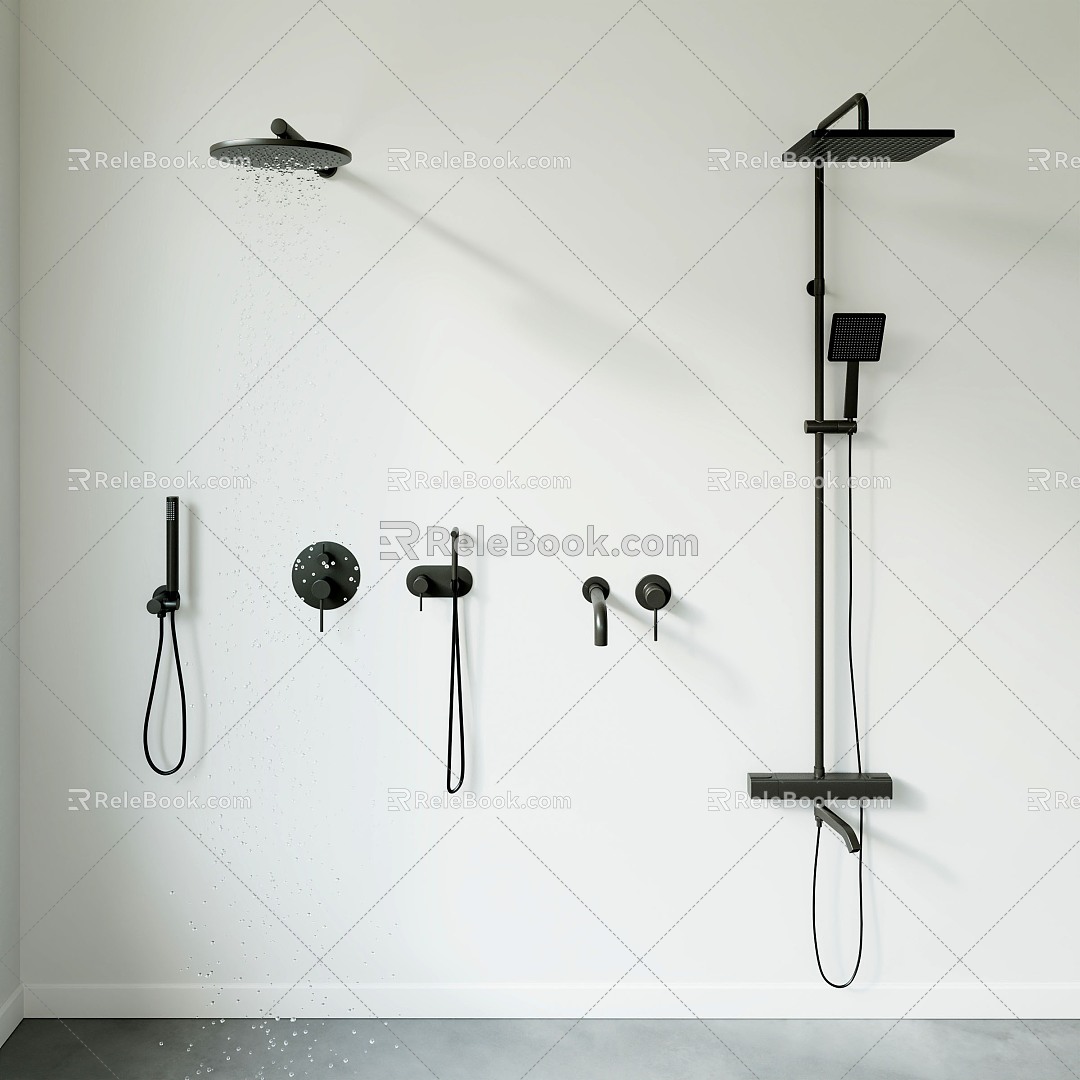 Shower Combination Shower Faucet Shower 3d model