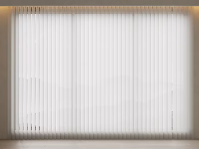 Elegant White Venetian Blinds For Modern Home Window Interior Decoration 3d model