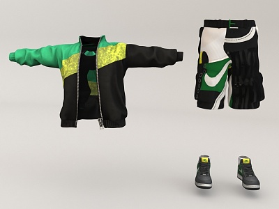 Sneakers suit Pants model