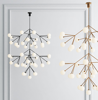 Modern Chandelier Living Room Chandelier Metal Chandelier 3d model