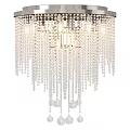 Elegant Crystal Wall Light with Hanging Beads and Bright Illumination 3d model