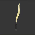 Elegant Black Feather Quill Pen With Golden Handle For Writing