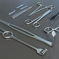 Surgical Instruments Medical Instruments Surgical Tools Scalpel Forceps Clip Forceps Surgical Tools Super Realistic High Precision Video Grade 3d model